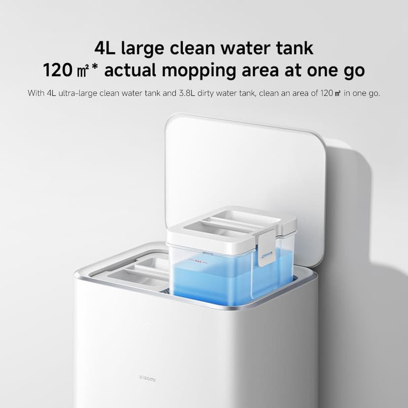 XIAOMI Robot Vacuum X20 Pro – Smart 2-in-1 Vacuum & Mop with Auto-Empty Dock, AI Obstacle Avoidance, 8000Pa Suction, LDS Laser Navigation, App & Voice Control, UK Version – White - 3