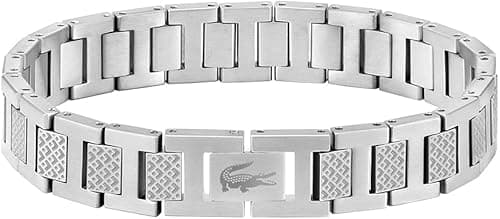 Lacoste Bracelet à Maillons pour Homme Collection METROPO…