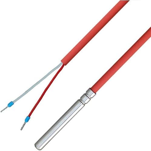 iOVEO 036HS03202 - PT500 - Temperatur probe, cable sensor, temperature sensor, solar sensor with silicone cable up to 200 °C, 3 meters