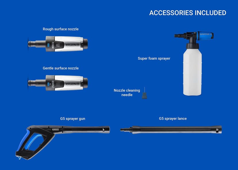 Nilfisk Premium Pressure Washer 200 Bar (EU 2 pin plug) - 7
