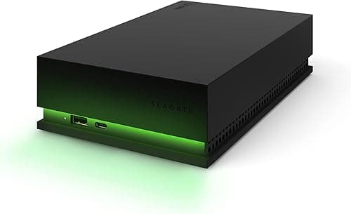 Seagate Game Drive Hub 8To, Disque Dur Externe HDD, USB 3.2, Deux Ports USB-C et USB-A, certifié Xbox, LED RVB, Services Rescue (STKW8000402)