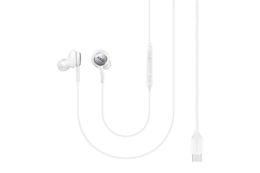 Samsung EO-IC100 In-Ear Headphones with USB Type-C and Low-Tangle Fabric Cable - Sound by AKG - White - 6