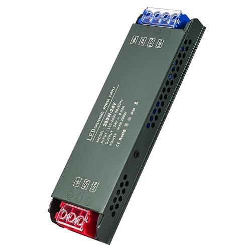 URAQT Transformateur LED 220V 24V, 200W Entrée AC à DC Alimentation Basse Tension, Driver de Tension Constante