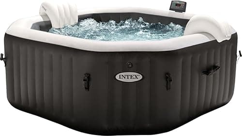Intex Whirlpool Spa Bain à remous Bubble Massage Ø 216 x 71 cm Beige