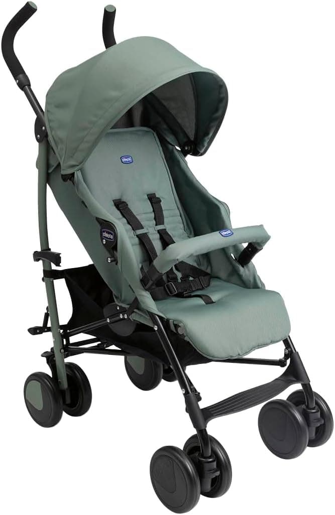 Chicco Echo Light Pushchair Buggy from 0 Months to 22 kg, Adjustable Backrest, Spacious Seat, Bumper Cuff, Foldable Umbrella, Twin Brakes and Swivel Front Wheels - 1