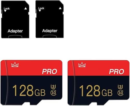 Carte mémoire 128GB Micro Memory Card Classe 10 avec Adap…
