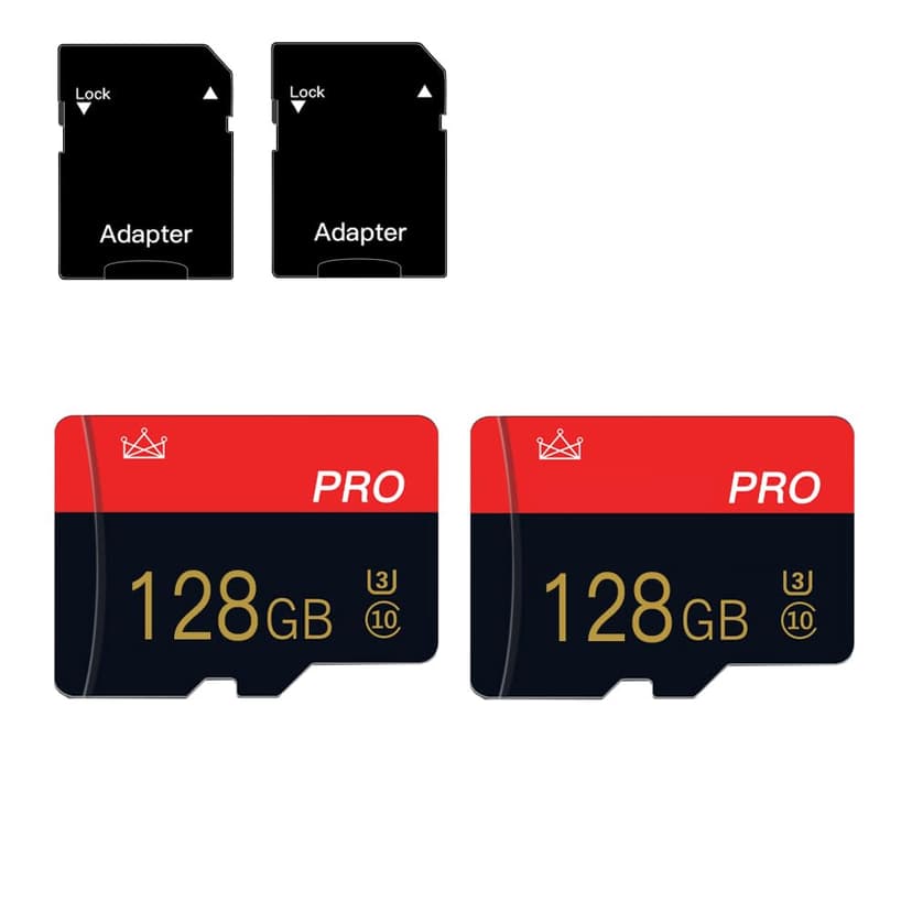 Carte mémoire 128GB Micro Memory Card Classe 10 avec Adap… - 1