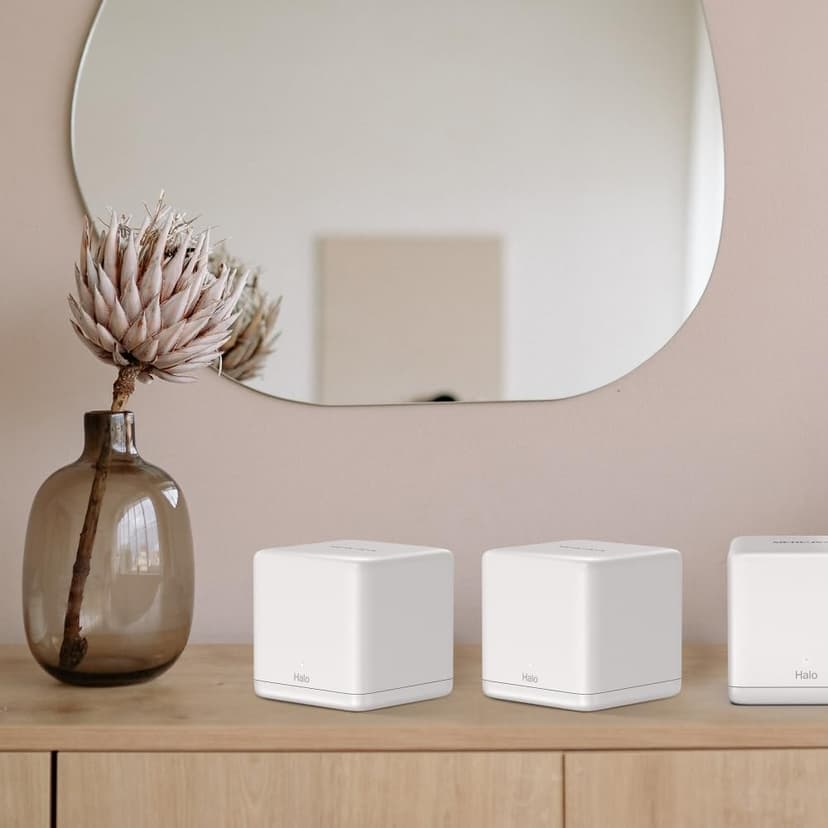 MERCUSYS TP-Link Halo H1500X (3-Pack) AX1500Mbps WiFi 6 Mesh Router, Coverage Up to 550 m², Dual Band, Powerful Repeater, 3 Gigabit Ports, Parental Control, Plug and Use - 7