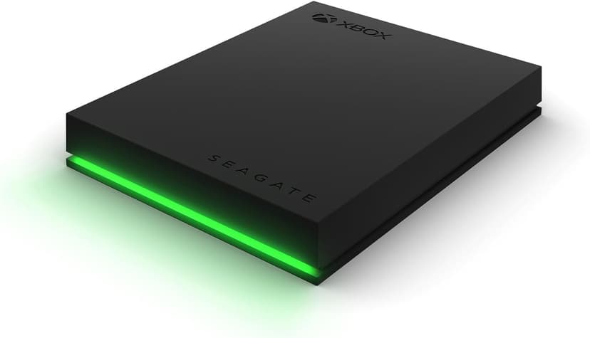 Seagate Game Drive for Xbox, 4TB, External Hard Drive Portable, USB 3.2 Gen 1, Black with built-in green LED bar, Xbox Certified, 3 year Rescue Services (STKX4000402) - 1