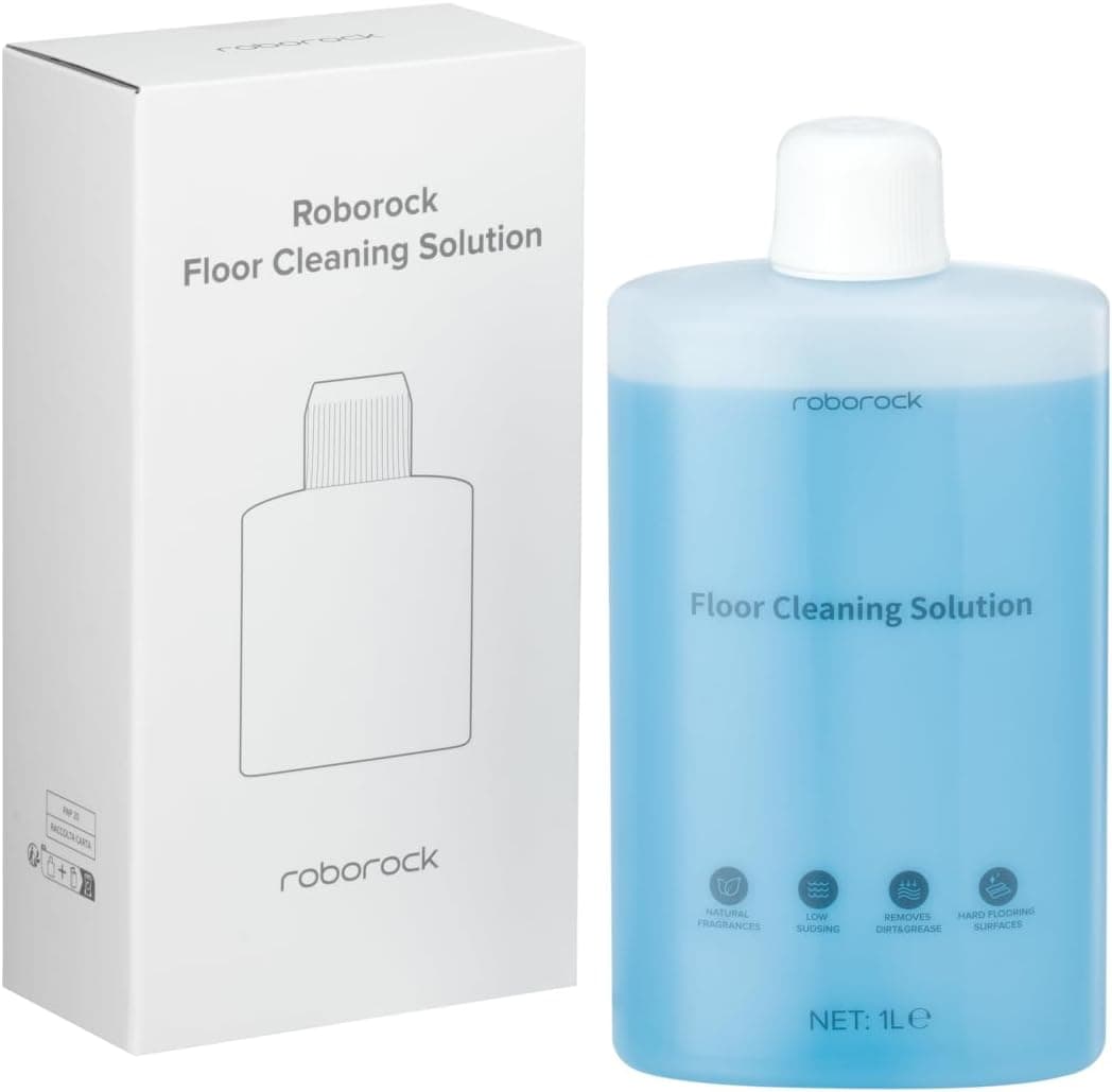 roborock 1L Original Floor Cleaning Solution for Saros 20, Saros 10, Qrevo S Pro, QV 35S, Qrevo S5V, Qrevo Curv Series, Q7/Q10/Q5 Pro Series and F25 GT Wet and Dry Vacuum Cleaner, Floor Cleaner
