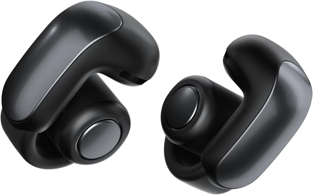 Bose Ultra Open Bluetooth Earbuds with OpenAudio Technology, Open Ear Wireless Earbuds, Up to 48 Hours of Battery Life, Black