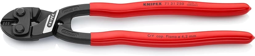 KNIPEX Cobolt XL Compact Bolt Cutter with Plastic Coating 250 mm, 71 31 250 - 1