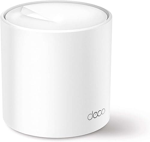 TP-Link Deco X50 Mesh WiFi Set (3 Pack), AX3000 Dual Band Router & Repeater (Range up to 604m², WPA3, Ideal for Large Houses, Compatible with Amazon Alexa, 9x Gigabit Ports) White