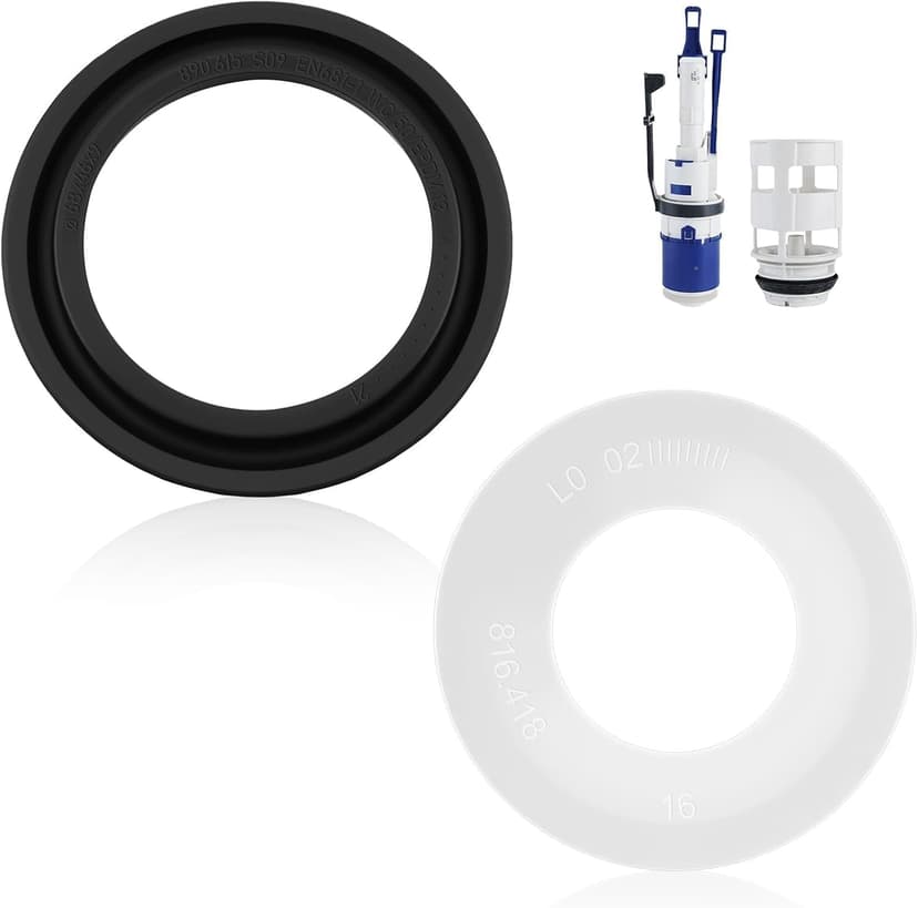 2 Pièces Joints Réservoir pour Geberit Joint Cloche de Siphon Bassin pour Cloche de Levage Ø63 x 32 mm Indicateur de Basse Ø68 x 46 mm Pièces Réservoirs pour 816.418.00.1 818.109 240.282.00.1 890.615 - 1