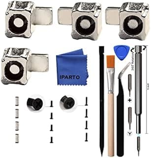 iParto Verrous de rechange en métal pour Nintendo Switch/Switch OLED Joycon - Boucles de verrouillage pour NS Switch avec vis et ressorts pour loquets - 1