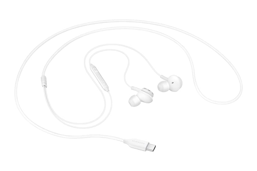 Samsung EO-IC100 In-Ear Headphones with USB Type-C and Low-Tangle Fabric Cable - Sound by AKG - White - 9