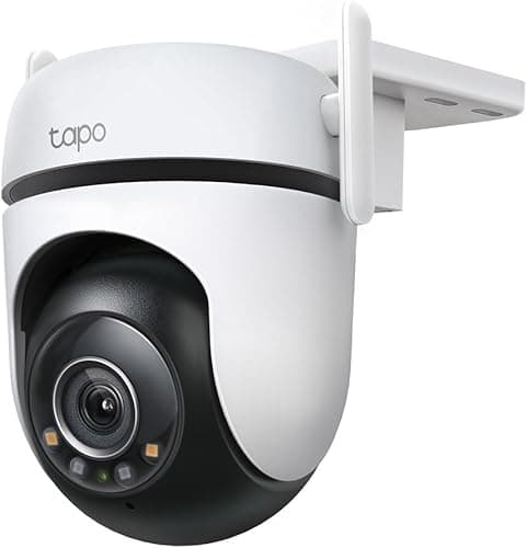 TP-Link Tapo Outdoor PTZ 4MP C520WS WiFi Surveillance Camera, Starlight Color Night Vision, Person Detection and Motion Tracking, IP66 Waterproof, Audible Alarm Customizable
