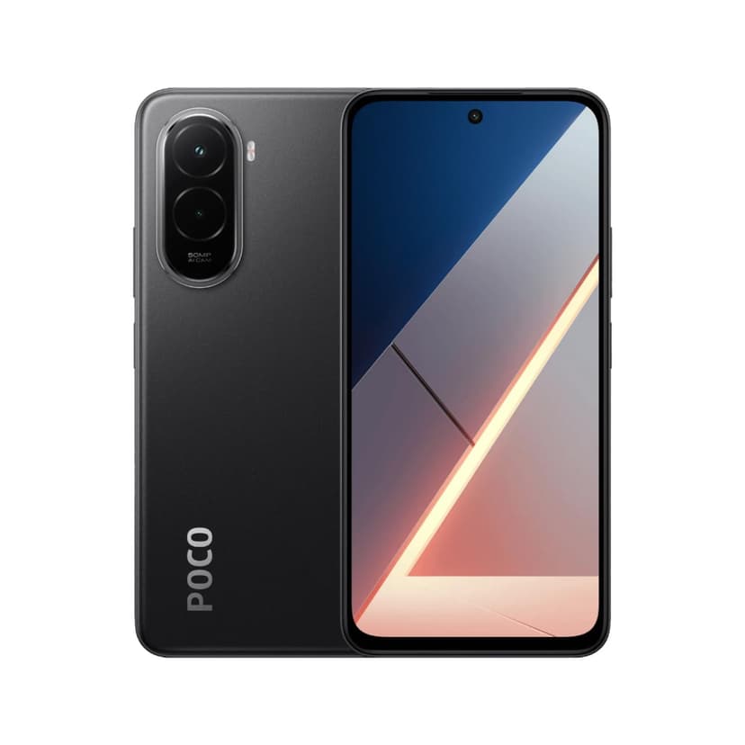 XIAOMI POCO M7 Black-Smartphone 6GB+128GB, 7000mAh(typ) Battery, IP64, Snapdragon® 685, 50MP AI Dual Camera, 33W Turbo charging, 6.9" 144Hz FHD+display, NFC (UK Version + 2 Years Warranty) - 1