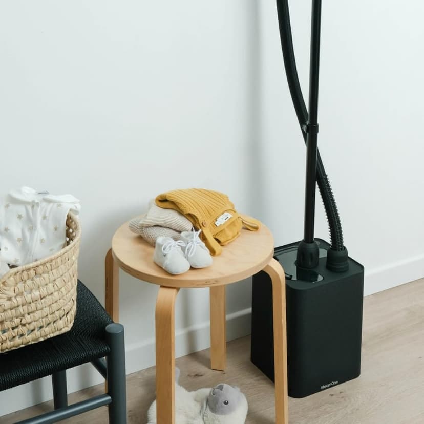 SteamOne - Familys EUKID190B Vertical Garment Steamer - Iron Tank 1.8L Power 1900W - Efficient and Easy to Use - Ironing Delicate Fabrics - French Company - 4