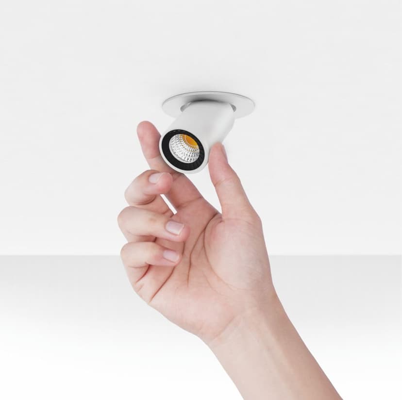 Beneito Faure Nano Oxo round 4W 40º cct switch white - 7