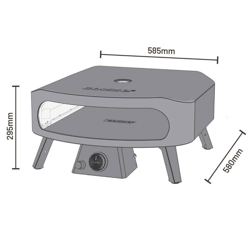 Cozze® 17" Pizza oven CLASSIC, Gas, 30 mbar - 7