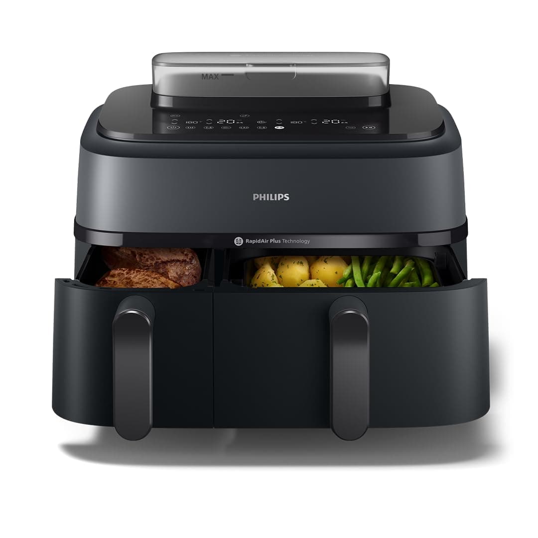 Philips Airfryer Series 5000 - Air Fryer with Double Bask…