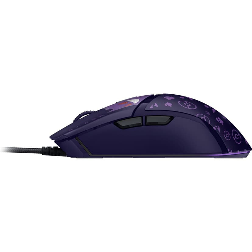 Razer Cobra Gengar Edition - Souris Gaming Filaire légère - Capteur 8500 DPI - 58 g - Commutateurs optiques de 3e génération - Éclairage Chroma - Câble Speedflex - PC/Mac | Pokémon Gengar - 9