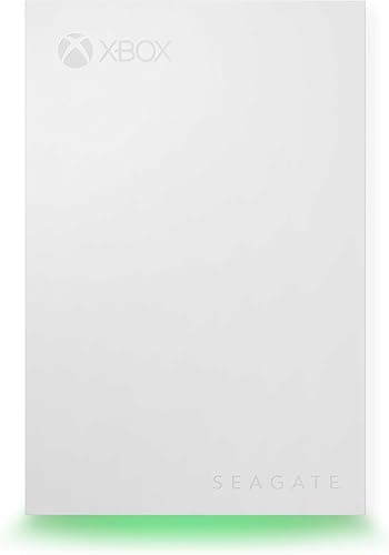 Seagate Game Drive for Xbox 5TB, External Hard Drive Portable, USB 3.2 Gen 1, White with built-in green LED bar, Xbox Certified, Data Rescue Services (STKX5000100)