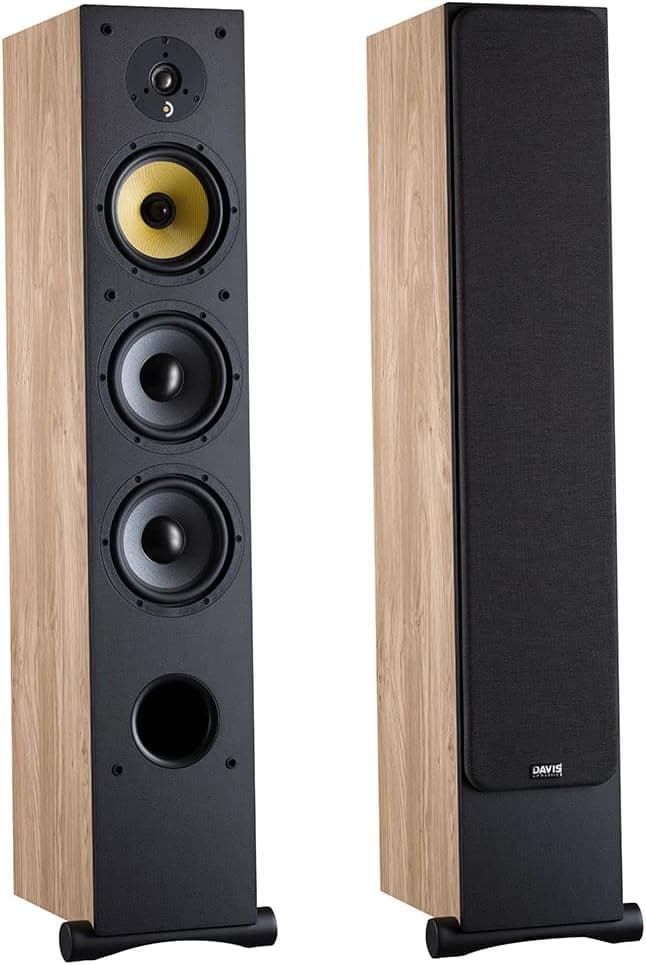 Davis Acoustics Ariane 7 Light Oak - Column 3 Way/4 Speakers - Speaker Sold Individually - 1