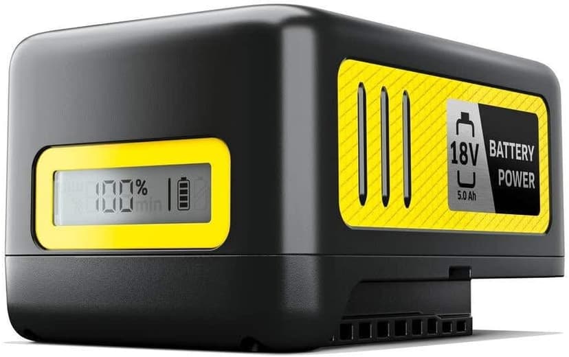 Kärcher 2.445-035.0 18 V / 5.0 Ah Rechargeable Battery, Black, Yellow, 95.0 mm*96.0 mm*142.0 mm - 1