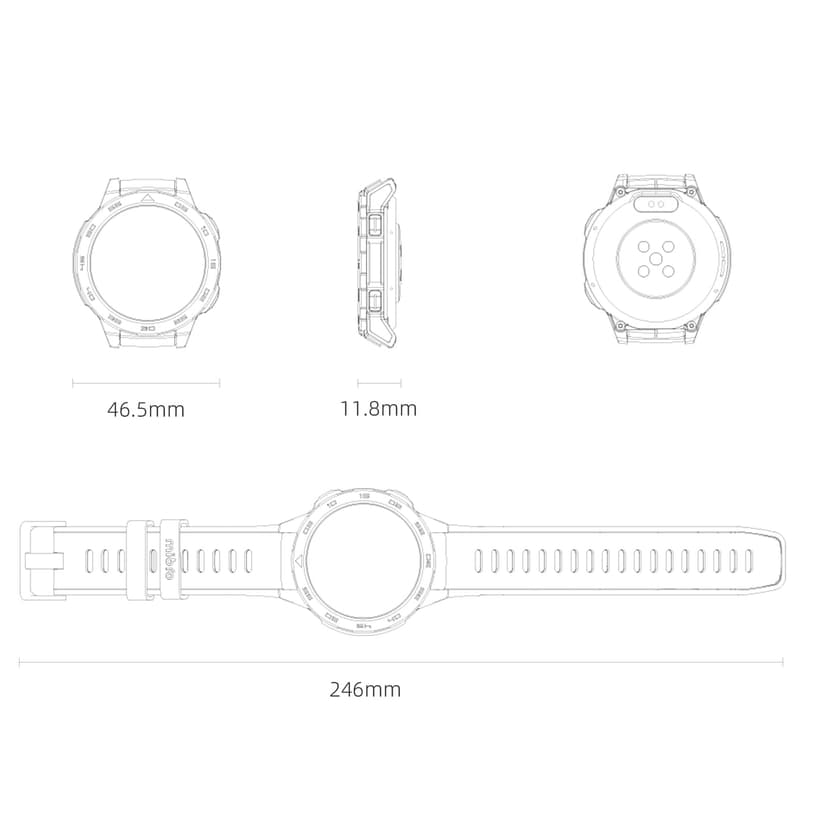 Mibro GS Pro Montre Connectée Homme 46mm, Batterie 20 Jours, GPS Intégrée, Appels Bluetooth, Prise en Charge Fréquence Cardiaque, SpO2 et Rrespiration, Étanchéité 5 ATM, 105+ Modes Sportifs - 9
