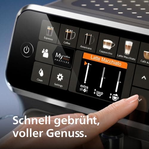 Philips 5400 Series Espresso Machine - Coffee Bean - LatteGo Milk Frother, 12 Coffee Specialities, Intuitive Display, 4 User Profiles, Black (EP5441/50) - 4