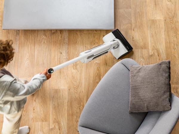 Rowenta X-Clean 10, Aspirateur Laveur sans Fil, Inclinable 180°, Auto-Nettoyage et séchage 65°C, 60min, pour tâches tenaces, Poils d’Animaux YY5785FE, Blanc - 2