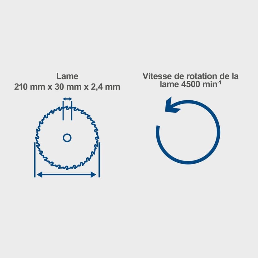 Scheppach Scie plongeante PL75 | Rail de guidage de 1400mm | Puissance 1600W | Profondeur de coupe 75mm | Lame de 160mm 36D | Inclinable avec protection contre le basculement jusqu'à 45° - 4
