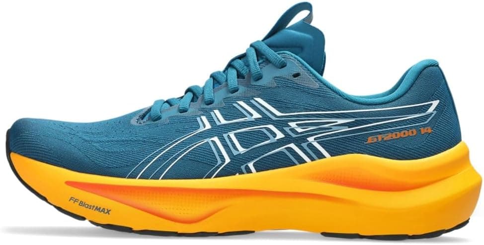 ASICS Mens Gt-2000 14 Sneaker, Dark Teal White, 9.5 UK