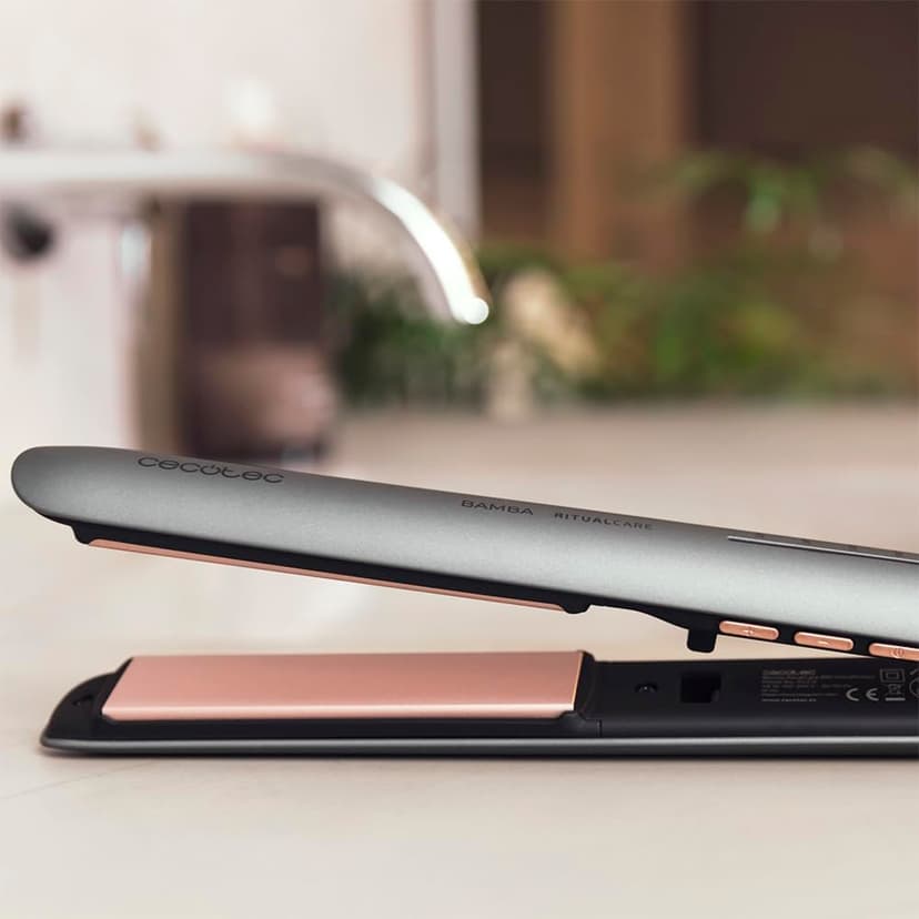 Cecotec Bamba RitualCare 880 HidraProtect Hair Straightener, Black, 48 W, Keratin Coating and Argan Oil, Pro Ionizer Technology. Temperature Adjustable Between 160ºC and 220ºC. - 9