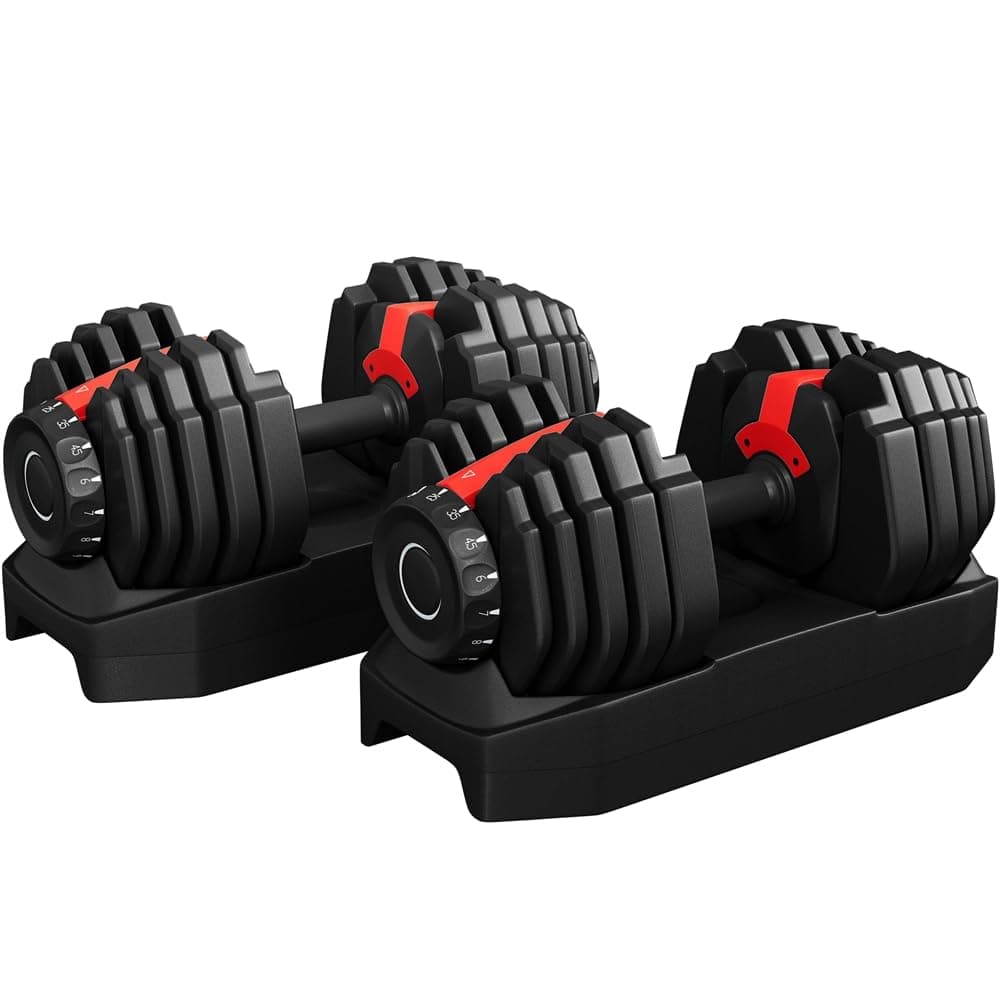 Yaheetech Haltères Réglables 2,5 à 24 kg 15 en 1 avec Bas…