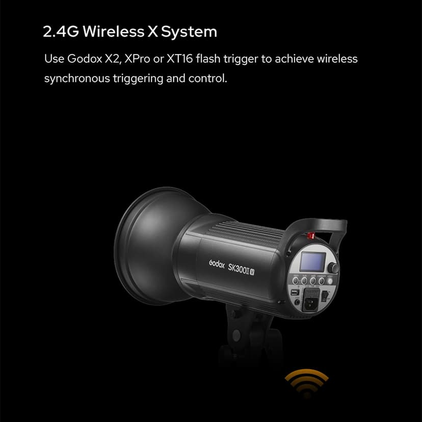 Godox SK400II-V 400Ws Photo Studio Strobe Light 5600±200K Studio Flash Built-in 2.4G Wireless X System with LED Modeling Lamp Bowens Mount Photography Flashes - 3