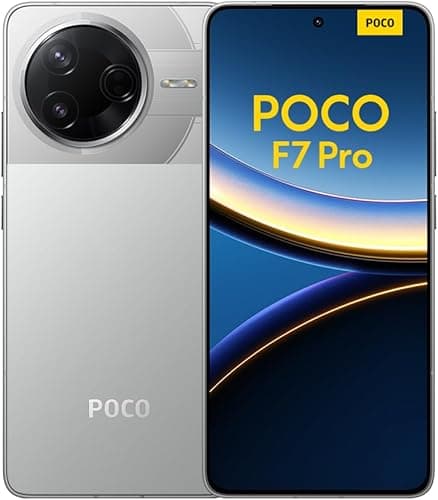 XIAOMI Smartphone POCO F7 Pro, 12+256, Argent, Batterie 6000mAh, HyperCharge 90W, HyperAI (Chargeur Non Inclus)