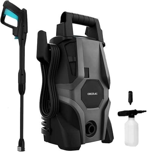 Cecotec HydroBoost 1400 Essential High Pressure Washer, 1400W, Home, Garden or Car, Flow Rate 408l/h, Pressure 105 Bars, Aluminium Pump, Action Radius 9 m
