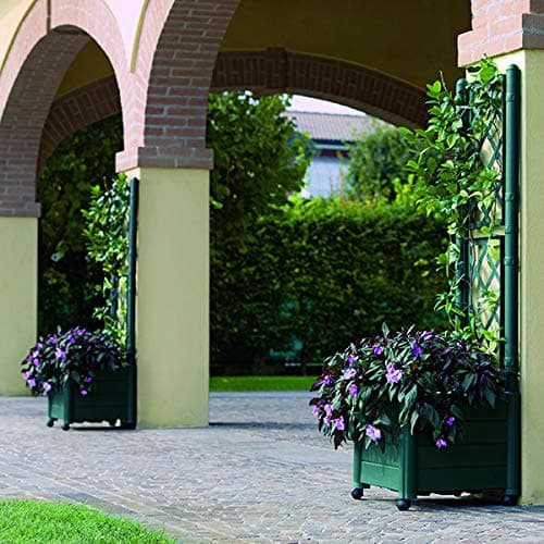 Stefanplast Italy tray with espalier, plastic, rectangular, 100 x 43 x H. 142 cm anthracite - 2