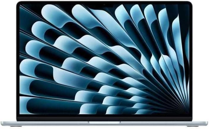 Apple MacBook Air 15 inch Laptop with M4 Chip: Designed for Apple Intelligence, 15.3-inch Liquid Retina Display, 16GB Unified Memory, 512GB SSD Storage, Touch ID; Sky; FR