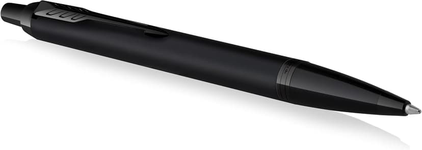 Parker IM Ballpoint Pen | Matte Black with Black Trim | Medium Point with Blue Ink Refill | Gift Box - 1