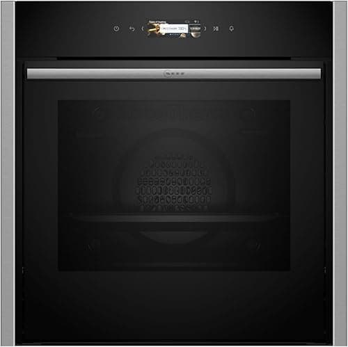Neff CircoTerm, Slide and Hide B54CR71N0, N70, 60 x 60 cm, Stainless Steel, 3.7 Inch Full Touch TFT Colour and Graphic Display, Pyrolysis, Home Connect, Soft Opening and Close