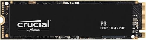 Crucial P3 500Go CT500P3SSD8 PCIe 3.0, 3D NAND, NVMe, M.2 SSD, up to 3500MB/s