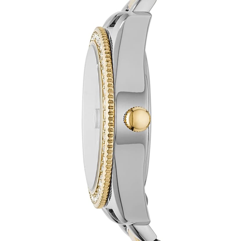 Fossil Scarlette Reloj para Mujer, Movimiento de Cuarzo con Correa de Acero o Piel - 3