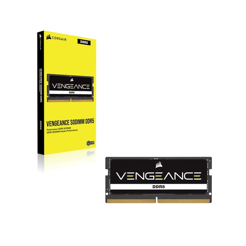 CORSAIR Vengeance SODIMM DDR5 RAM 32Go (1x32Go) Jusqu'à 4800MHz CL40-40-40-77 1.10V Intel XMP 3.0 Mémoire des Ordinateurs Portables – Noir (CMSX32GX5M1A4800C40) - 6