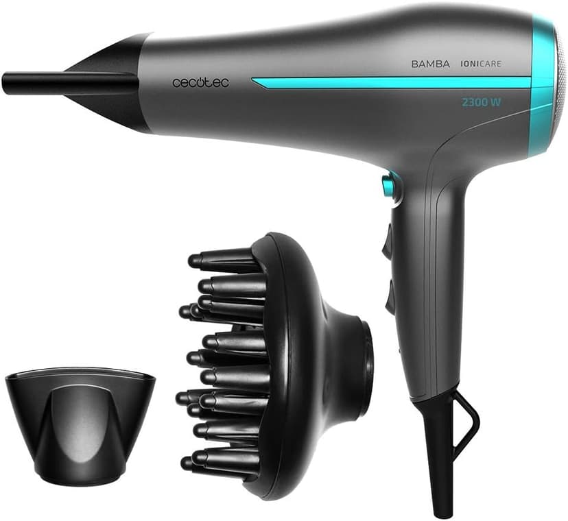 Cecotec Sèche Cheveux Bamba IoniCare 5200 AURA Black. Tec… - 1