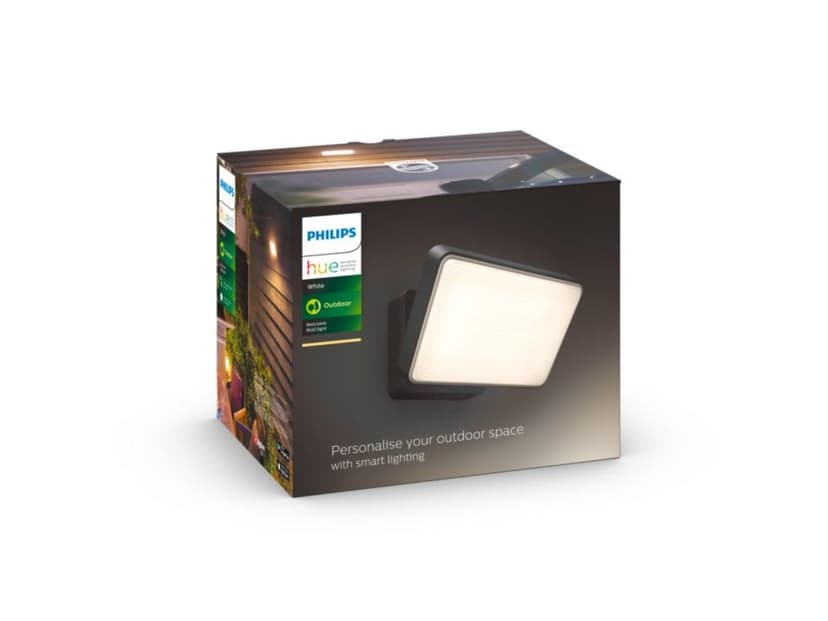 Philips Hue White Welcome Outdoor Projector - Black, Works with Alexa, Google Assistant and Apple Homekit - 1