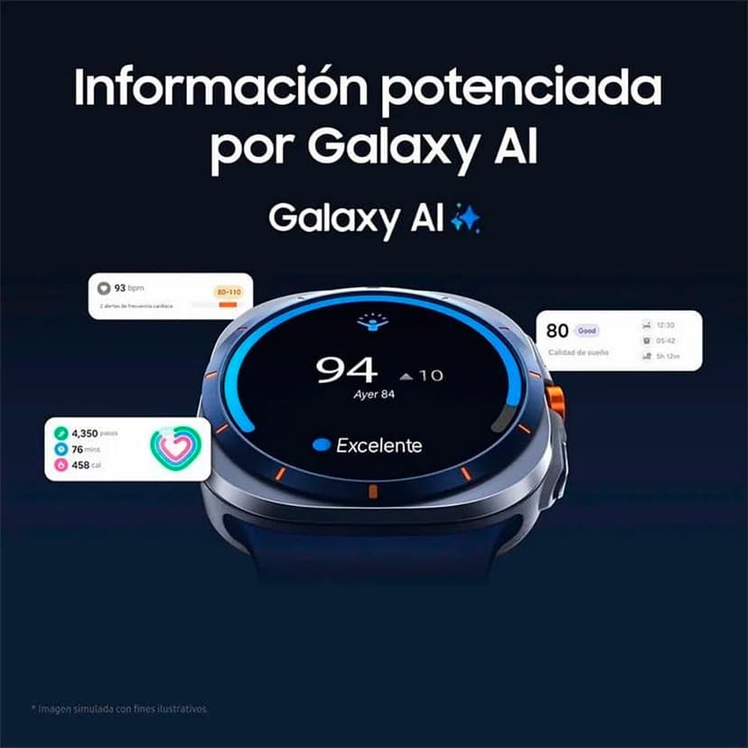 Samsung Galaxy LTE (2025) Ultra Smart Watch, taille du boîtier 47 mm, argent - 4